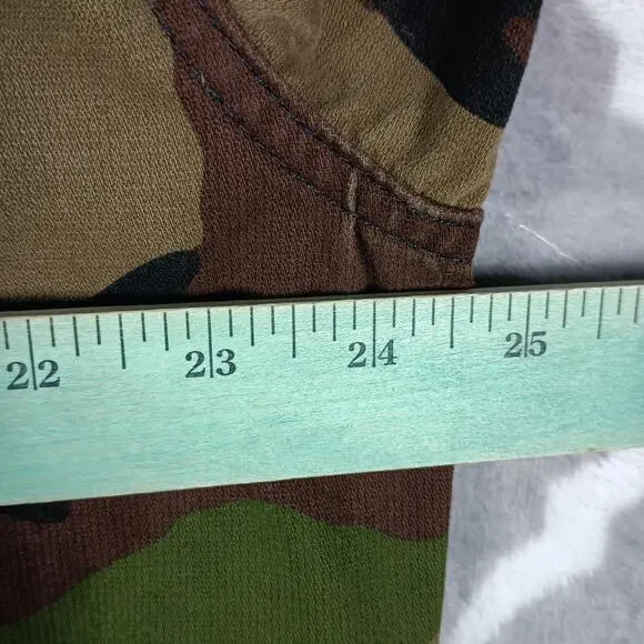 Vans Jacket Men XL Camo Canvas Military Field Button Front Woodland Utility Coat - Picture 6 of 9